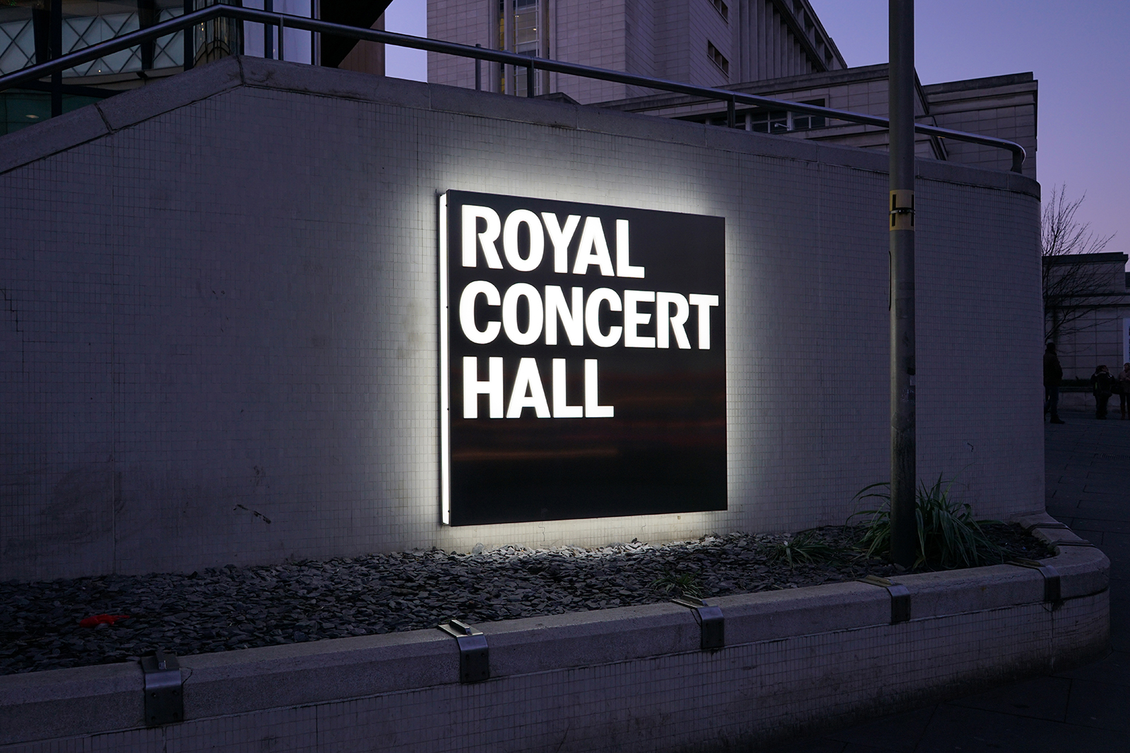 The Royal Concert Hall signage, Nottingham.