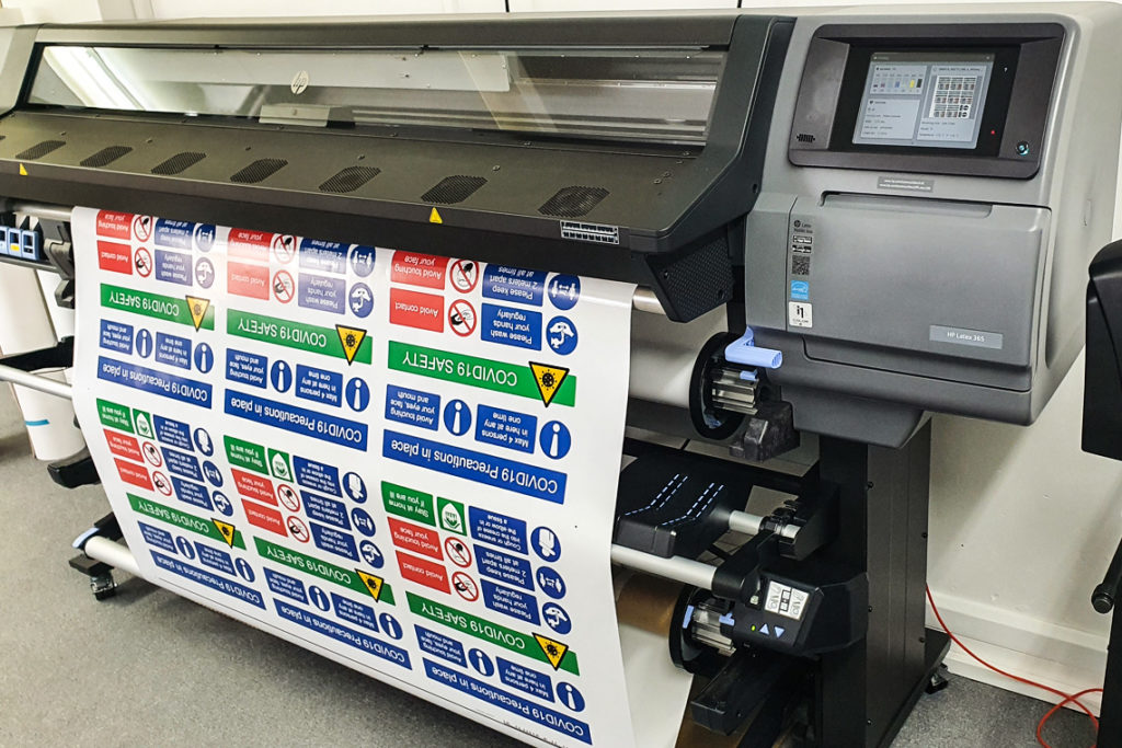 New investment of the HP Latex 365 printer for our factory.